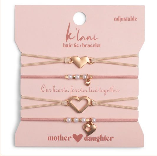 Mother/Daughter Hair Tie Bracelets