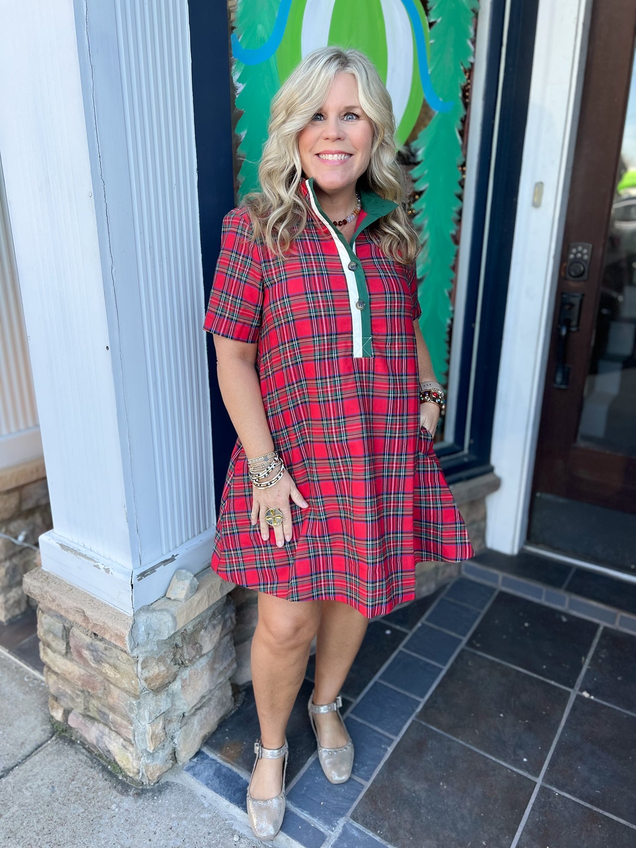 Plaid Mini Dress