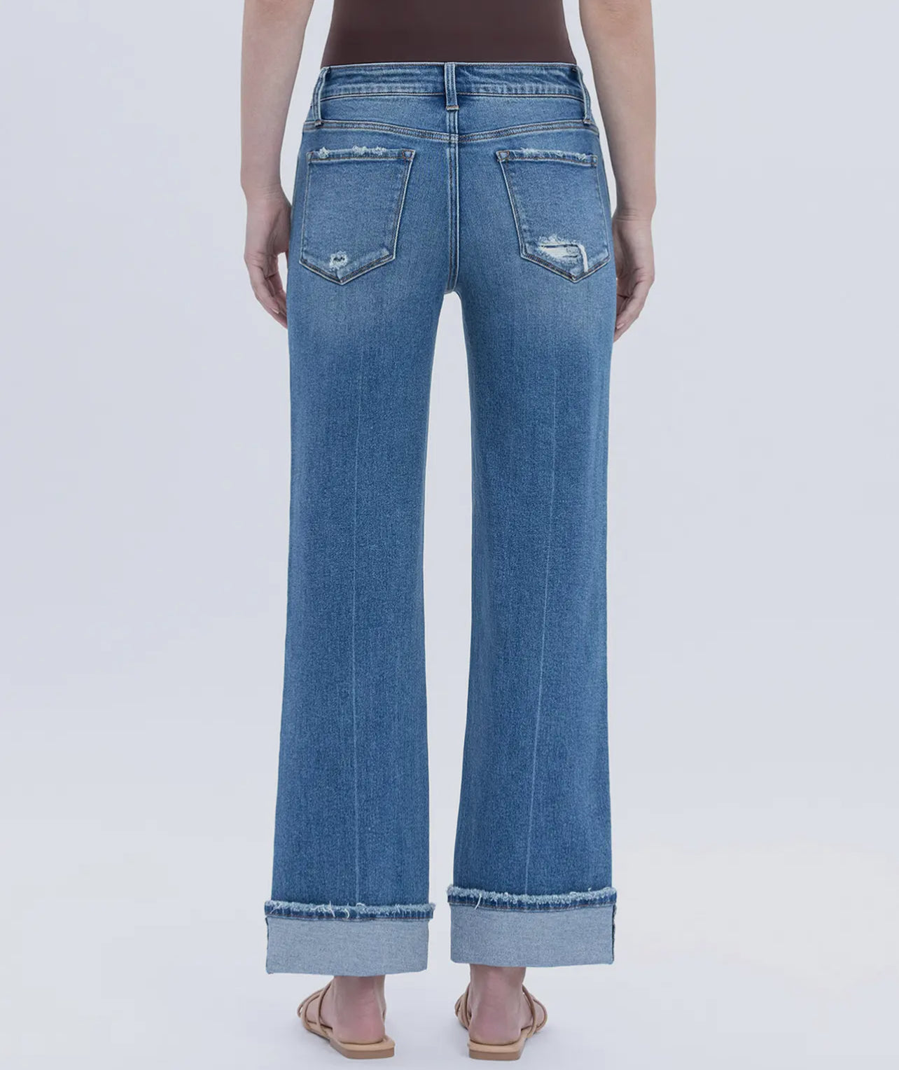 Delicate Cleam MR Ankle Cuffed Jeans