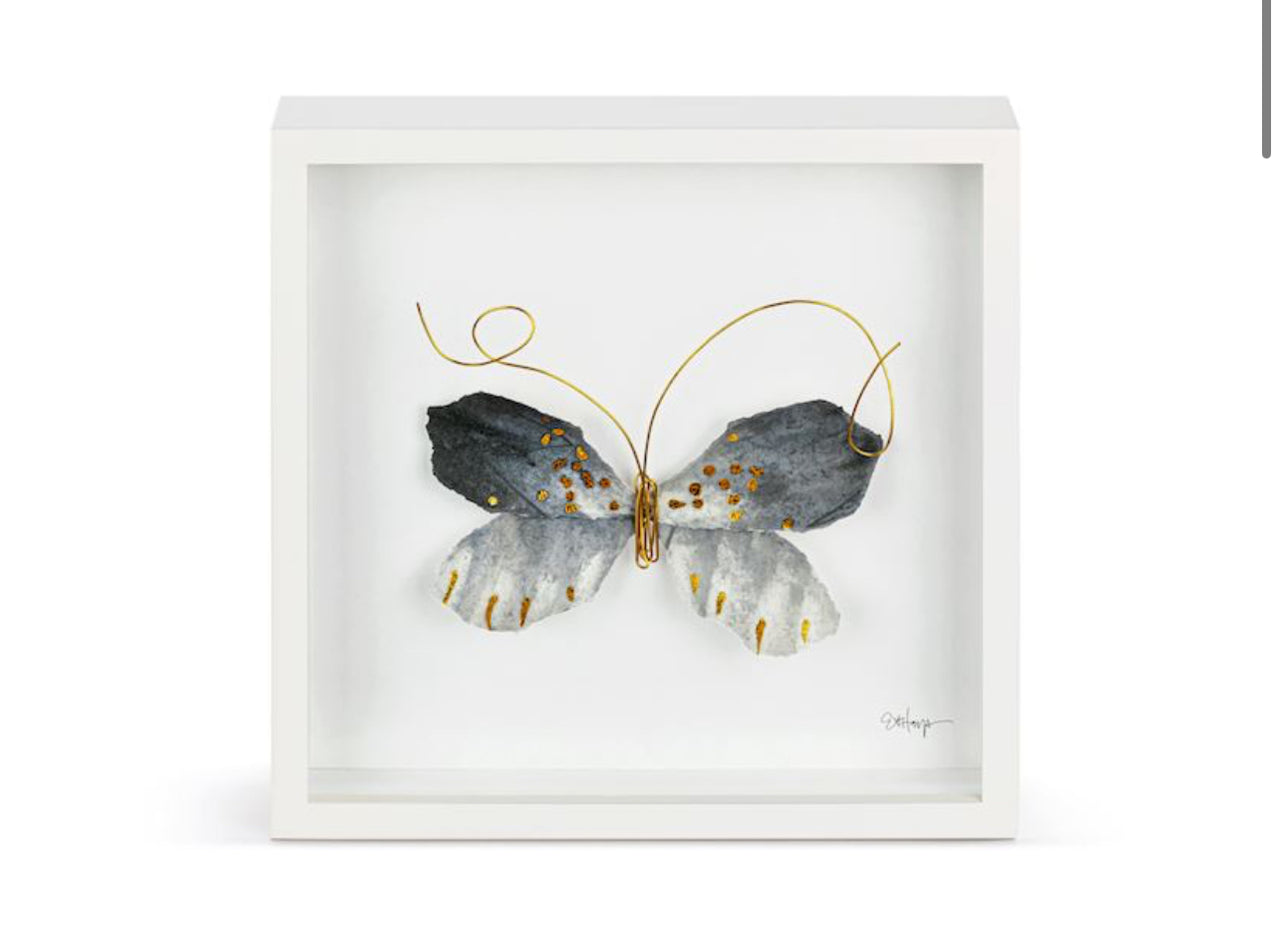 Black & Gold Butterfly Wall Art