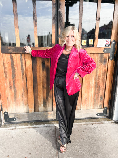 Flowy Satin Wide Leg Pants