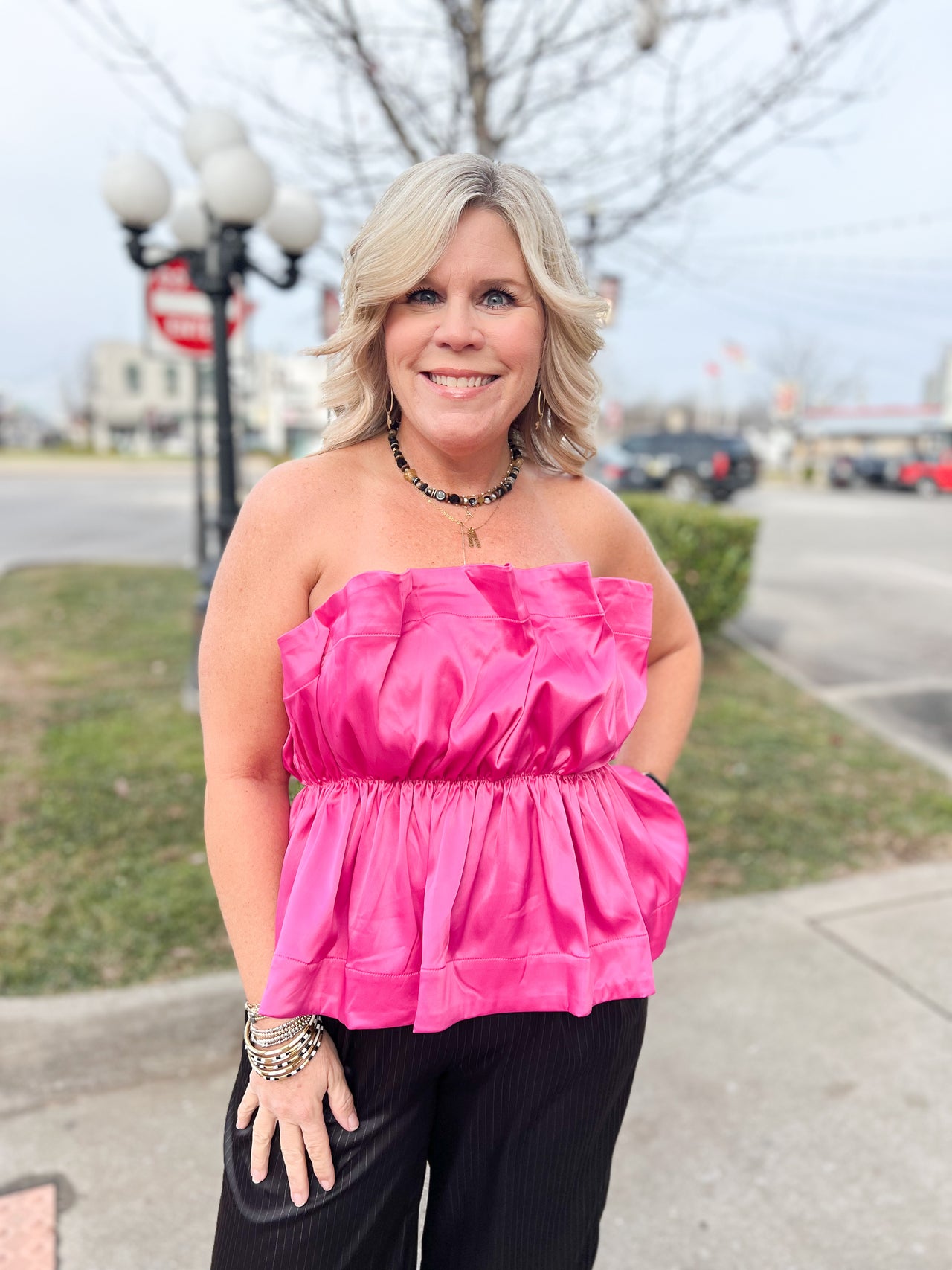 Night Out Strapless Top - Final Sale