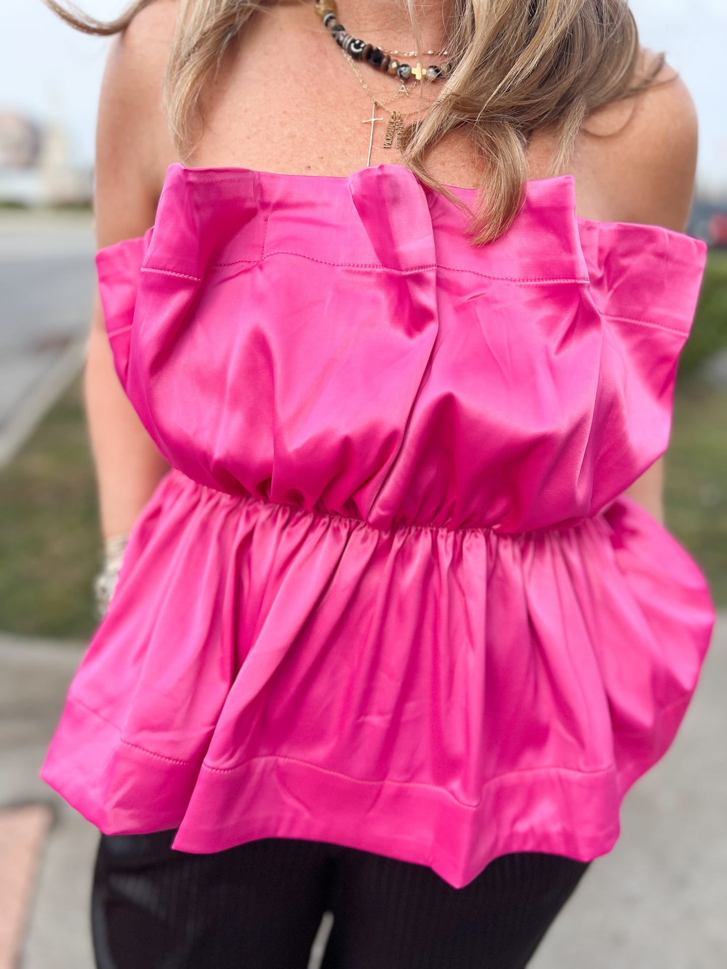 Night Out Strapless Top