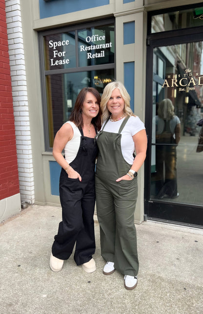 Woven Knot Strap Overalls