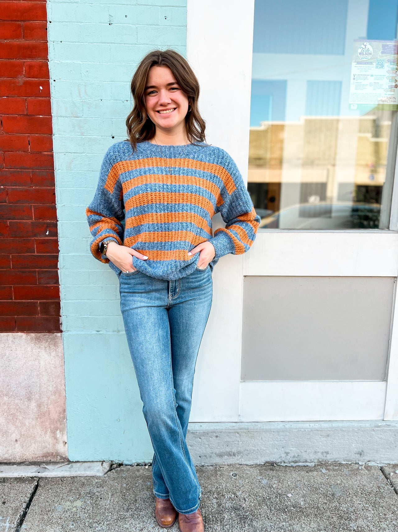 Striped Brush Sweater