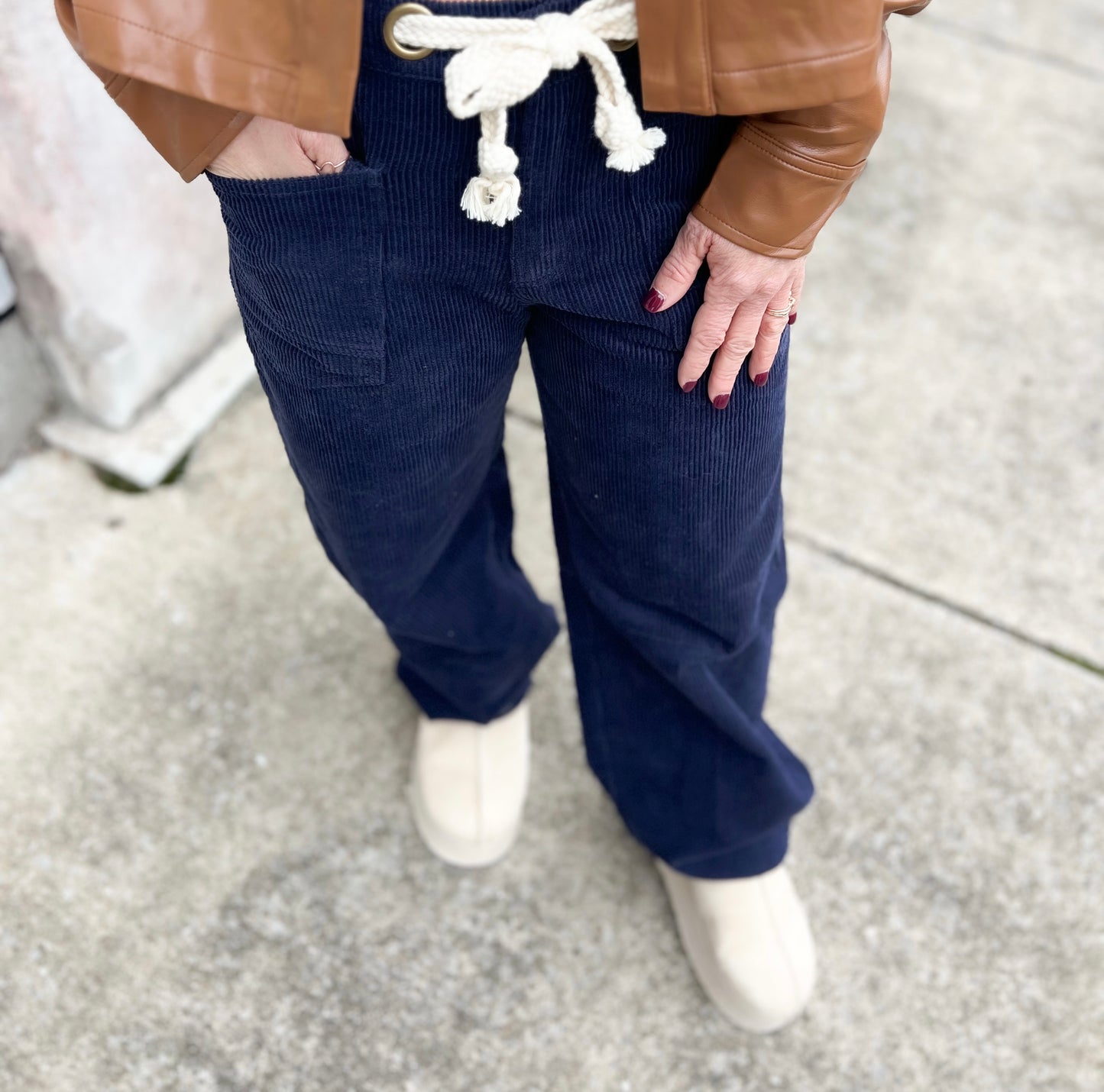 Corduroy Relaxed Pocket Pants