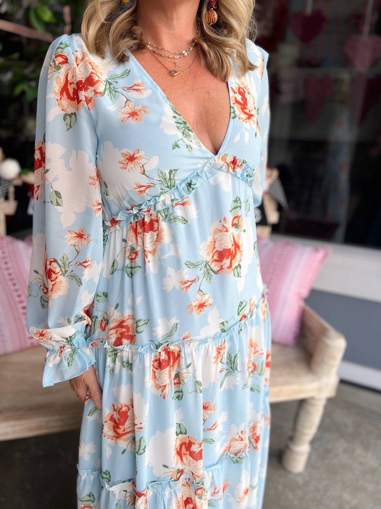 Floral Print Maxi Dress