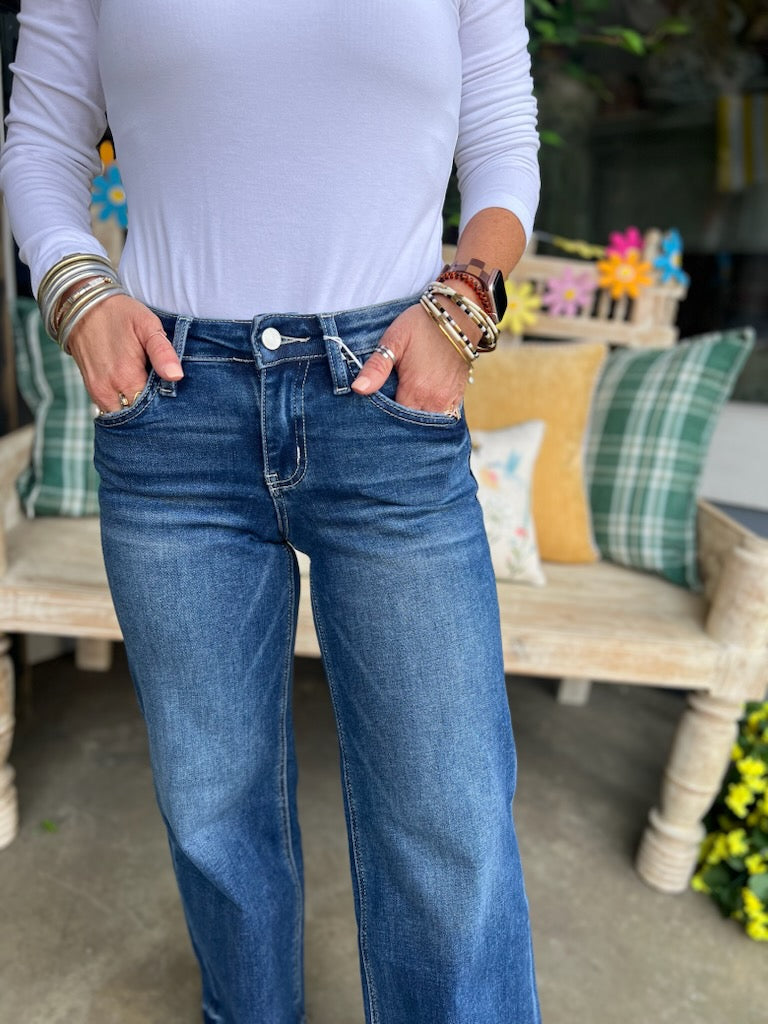 Blissful Mid Rise Ankle Jeans