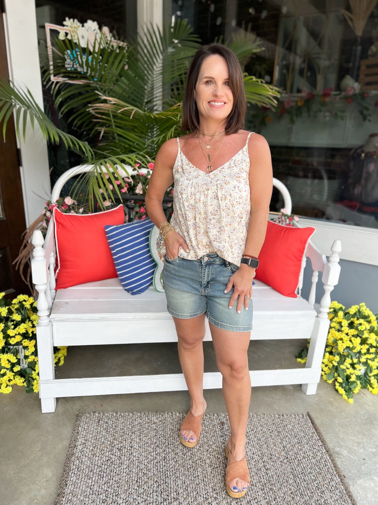 Boho Floral Tank Top