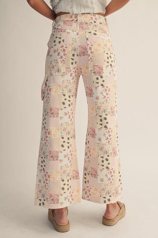 Floral Patchwork Pants