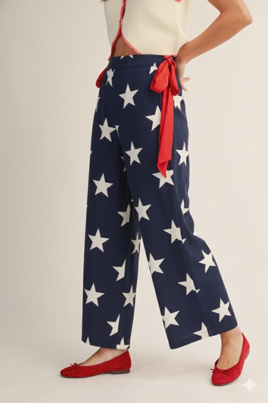 Stars & Stripes Wide Leg Pants