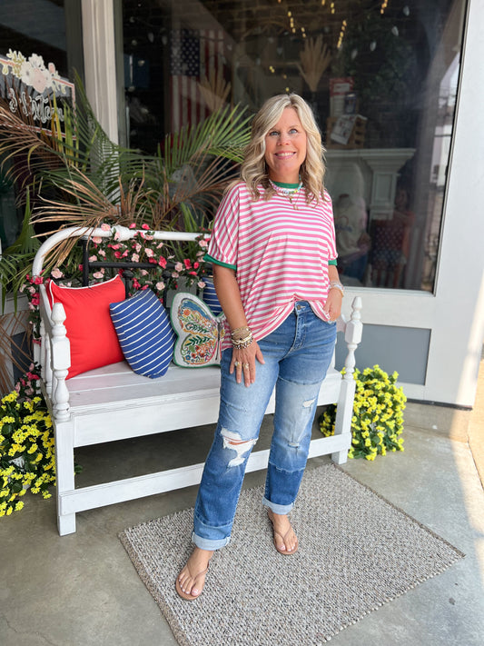 Diligent Boyfriend Rolled Cuff Jeans