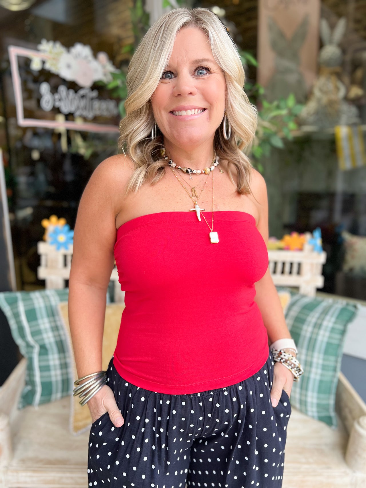 Cotton Tube Built In Bra Top