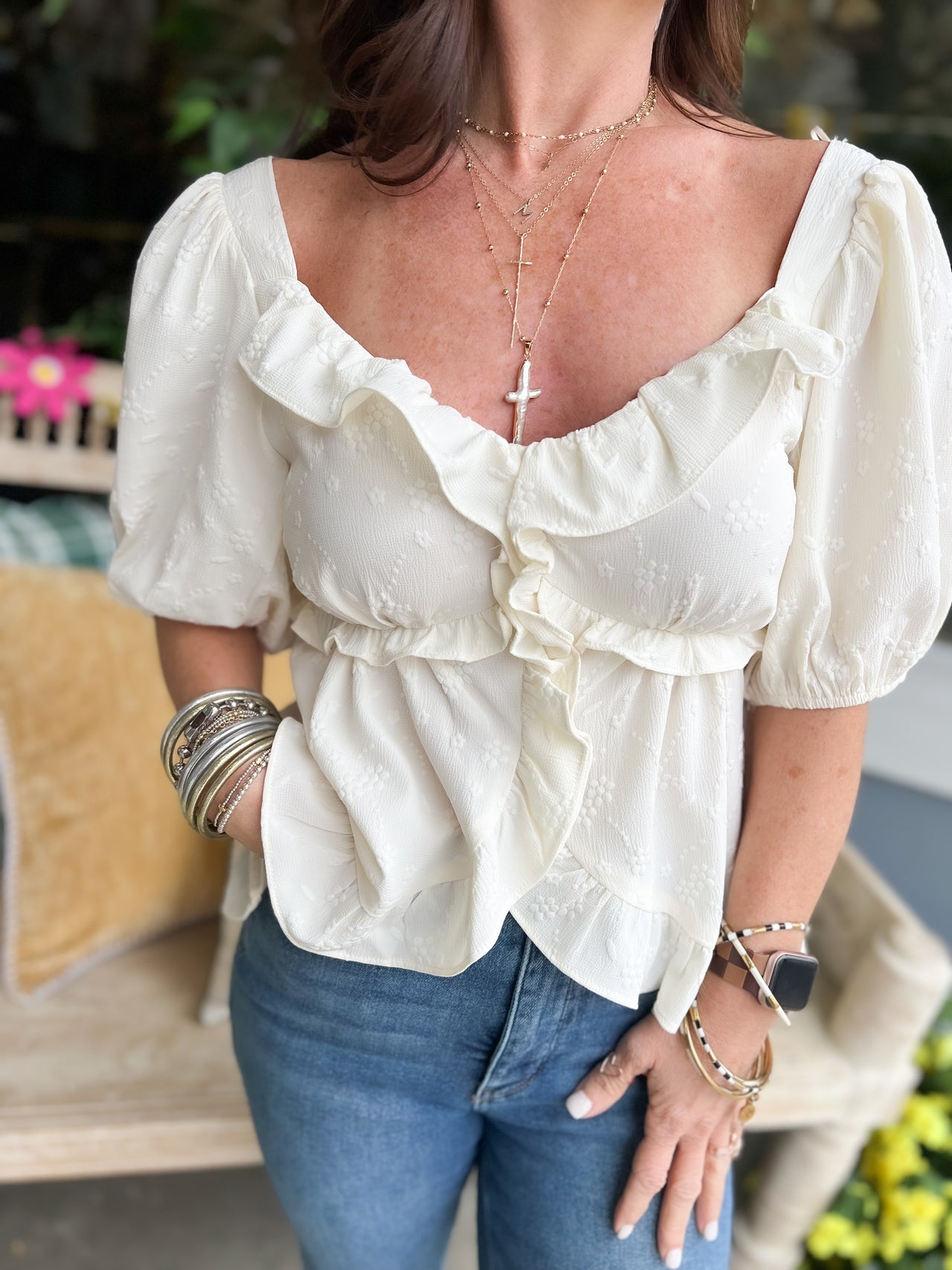 Dreamy Ruffled Bloom Blouse