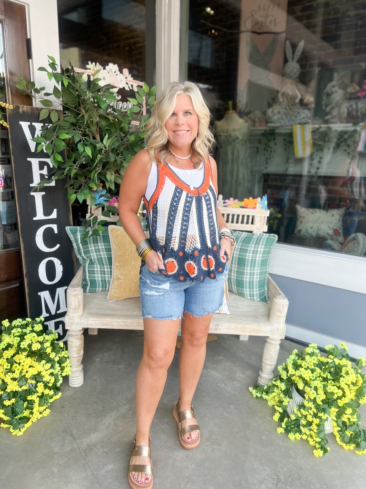 Cello Mid Rise Denim Shorts