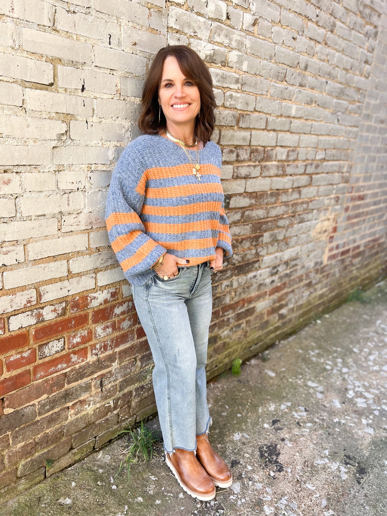 Striped Brush Sweater