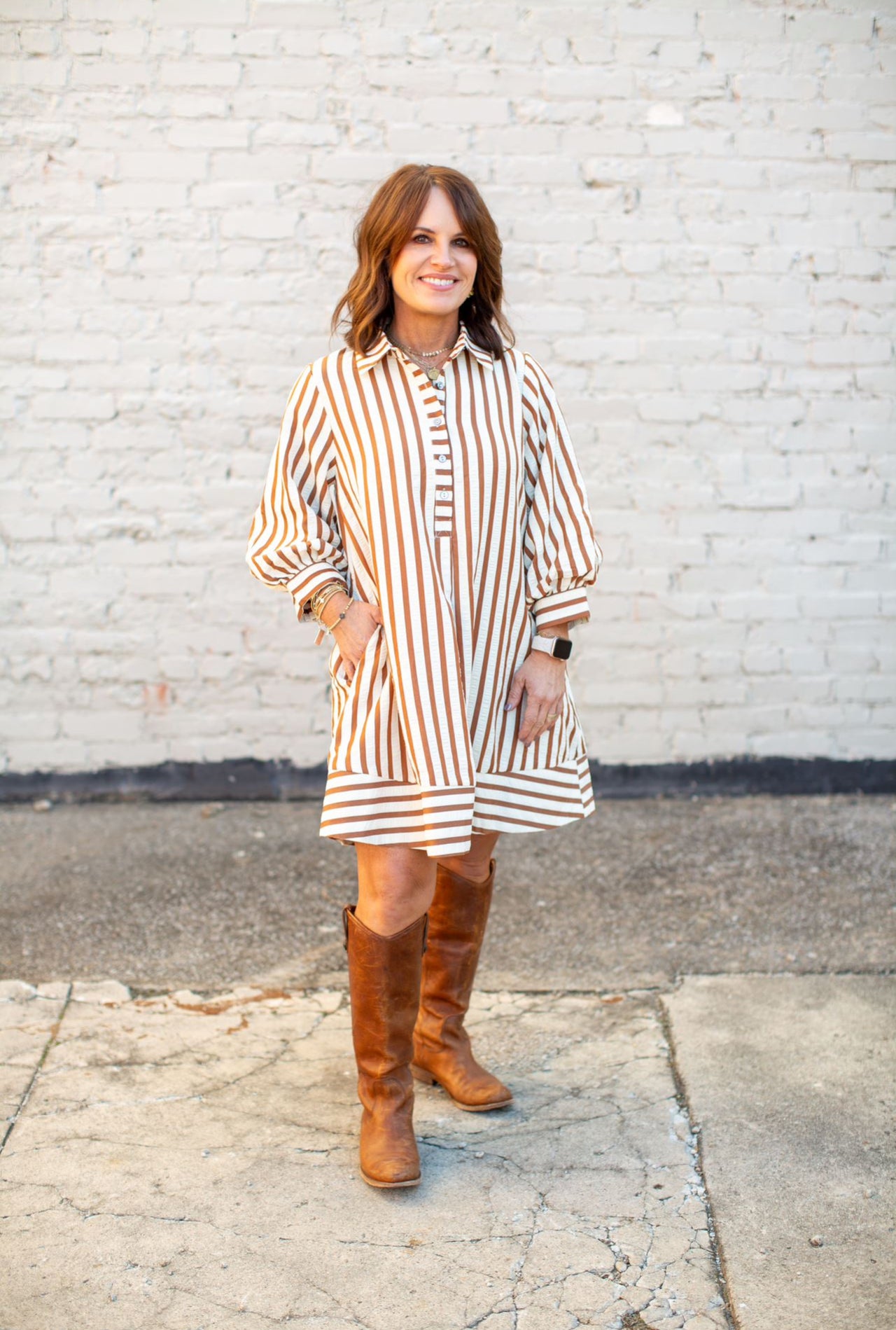 "The Nancy" Striped Dress