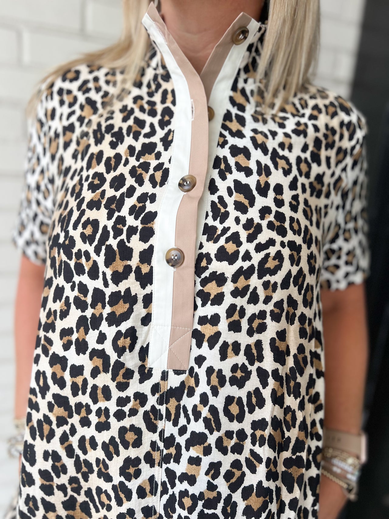 Leopard Pullover Mini Dress