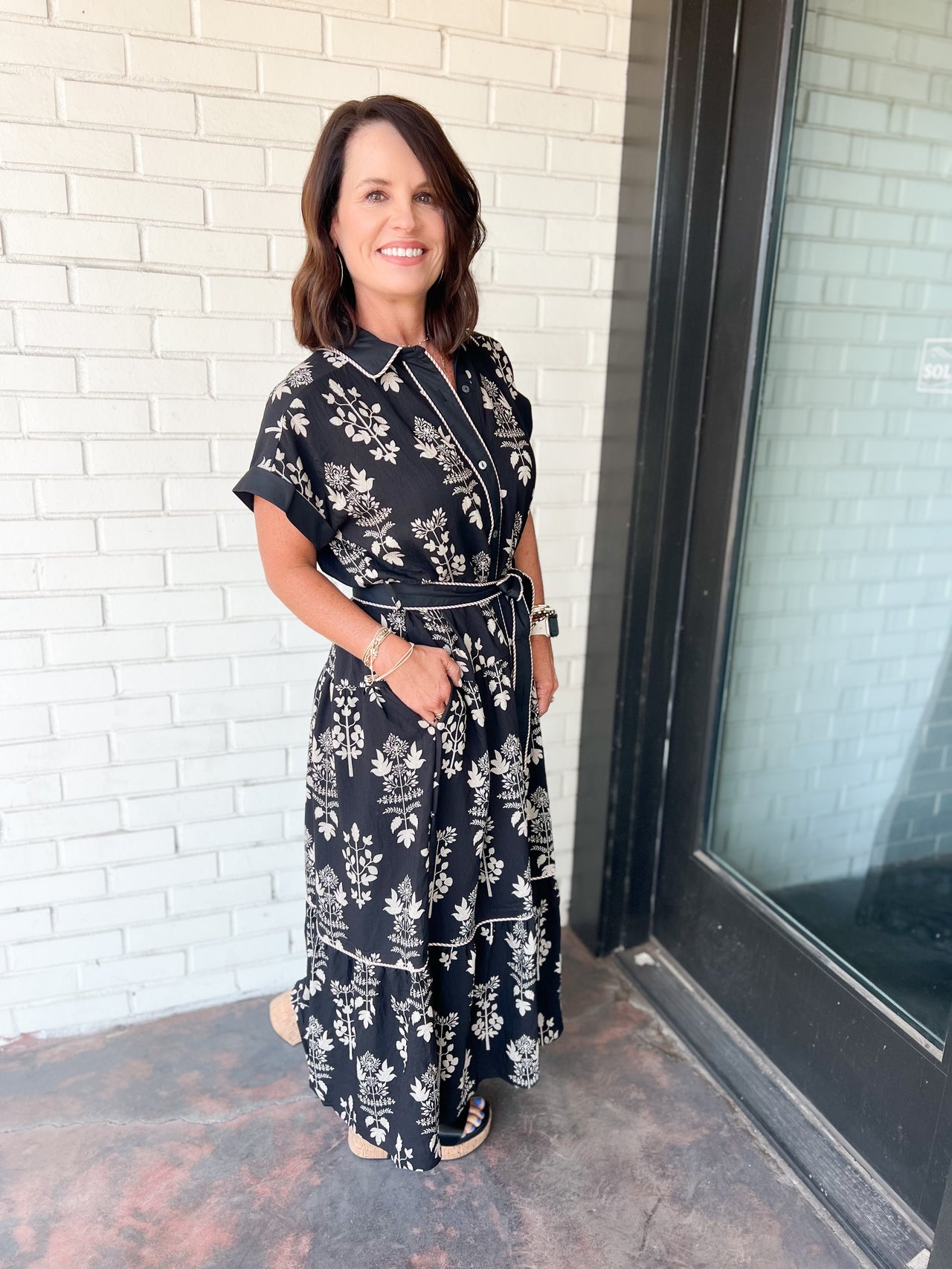 Botanical Midi Dress
