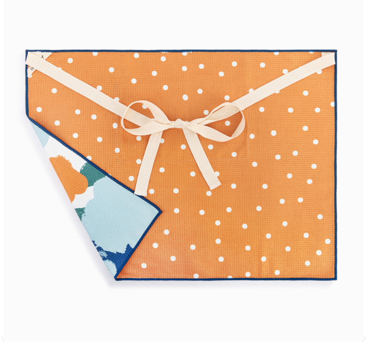 Blue Orange Absorbent Half Apron