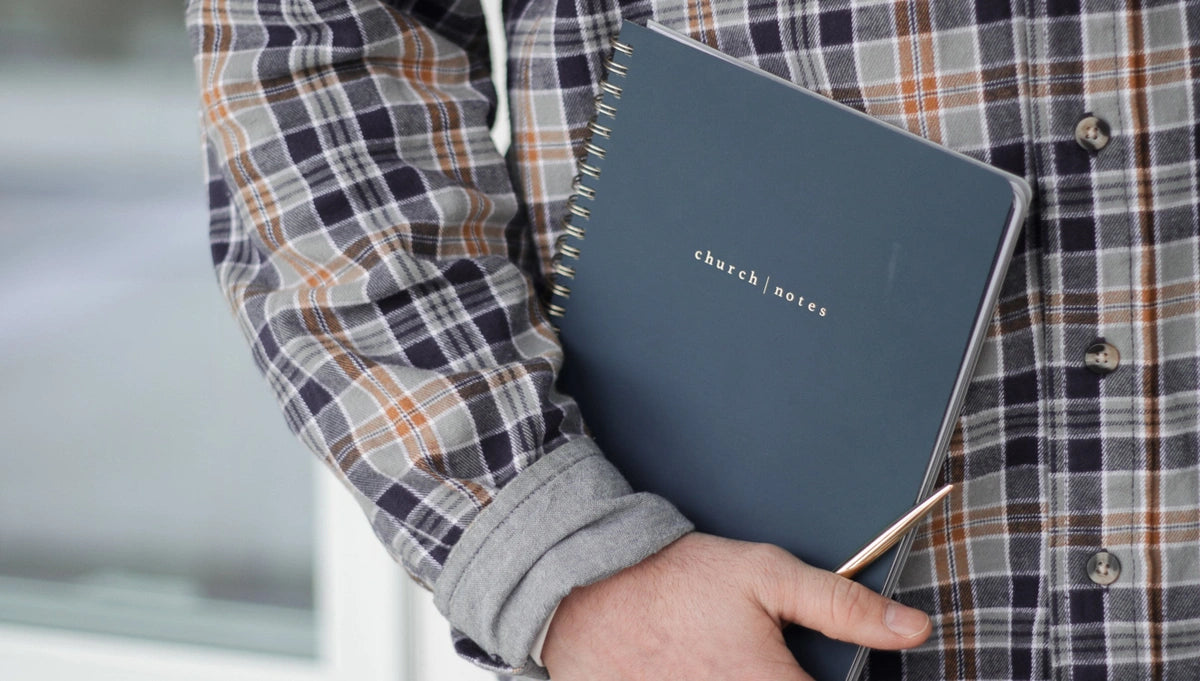 Church Notes Notebook - Navy