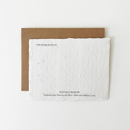 Wedding Knot: Plantable Wildflower Wedding Card