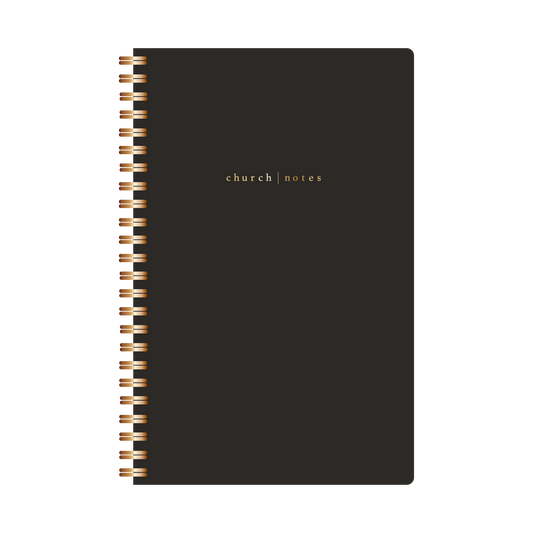 Church Notes Notebook - Black
