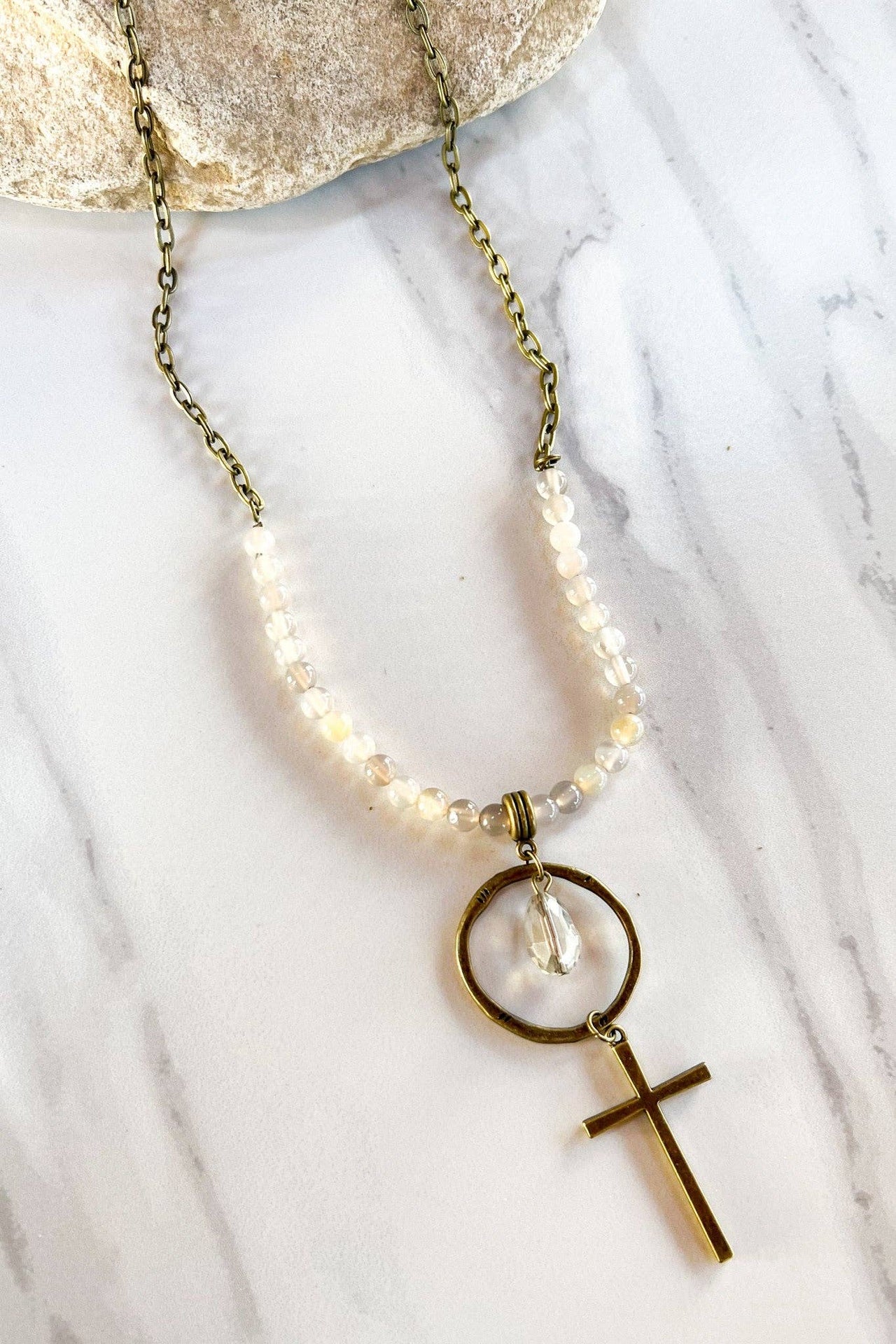 Gianna Necklace in Crystal