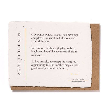 Around the Sun: Plantable Wildflower Birthday Card