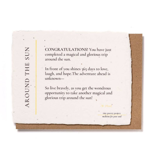 Around the Sun: Plantable Wildflower Birthday Card