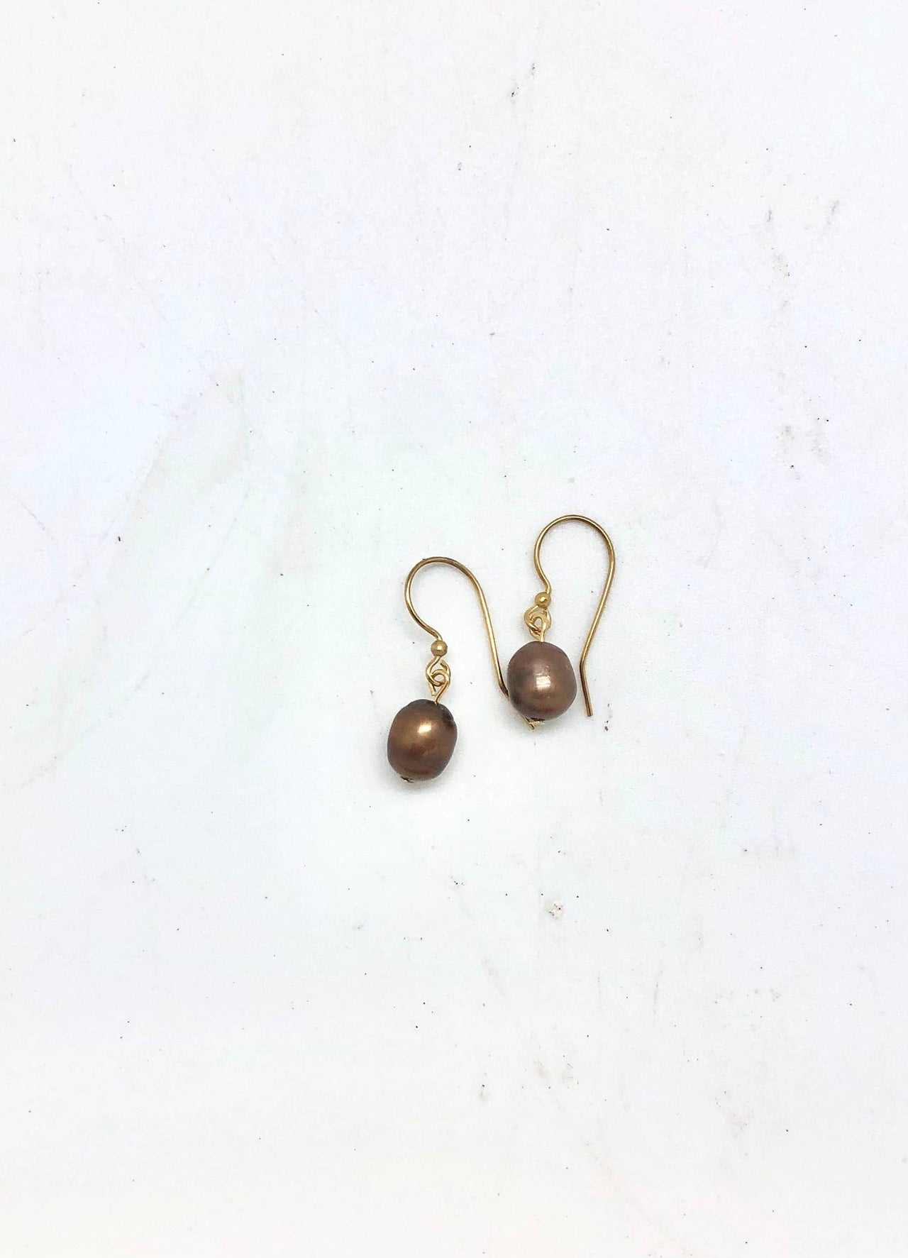 Chocolate Freshwater Pearl Earring