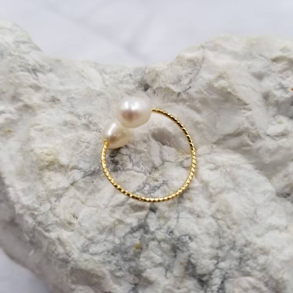 Adjustable Freshwater Pearl Ring