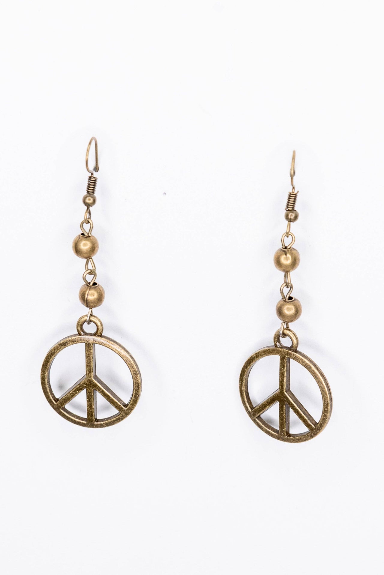 Peace Earring in Bronze