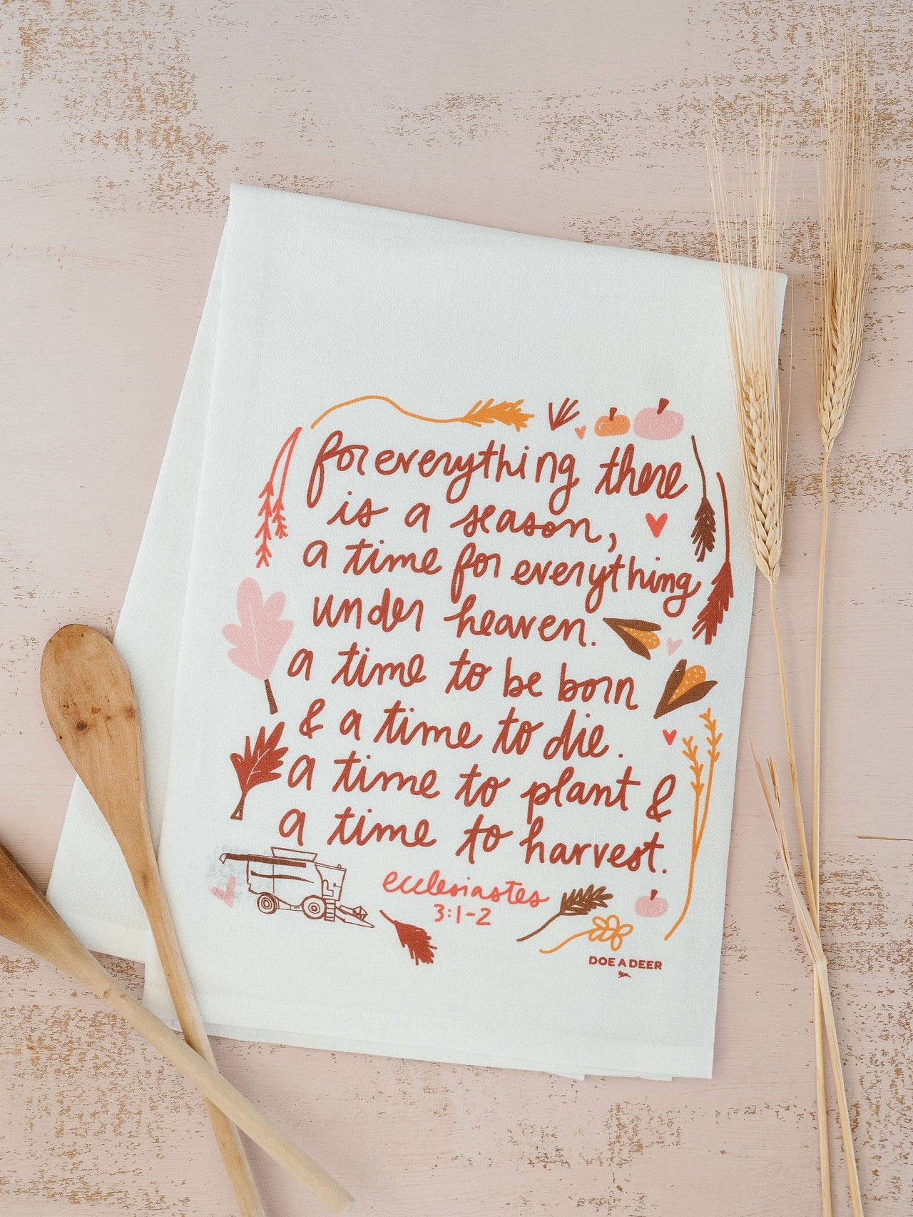 For Everything There is a Season Fall + Autumn Tea Towel