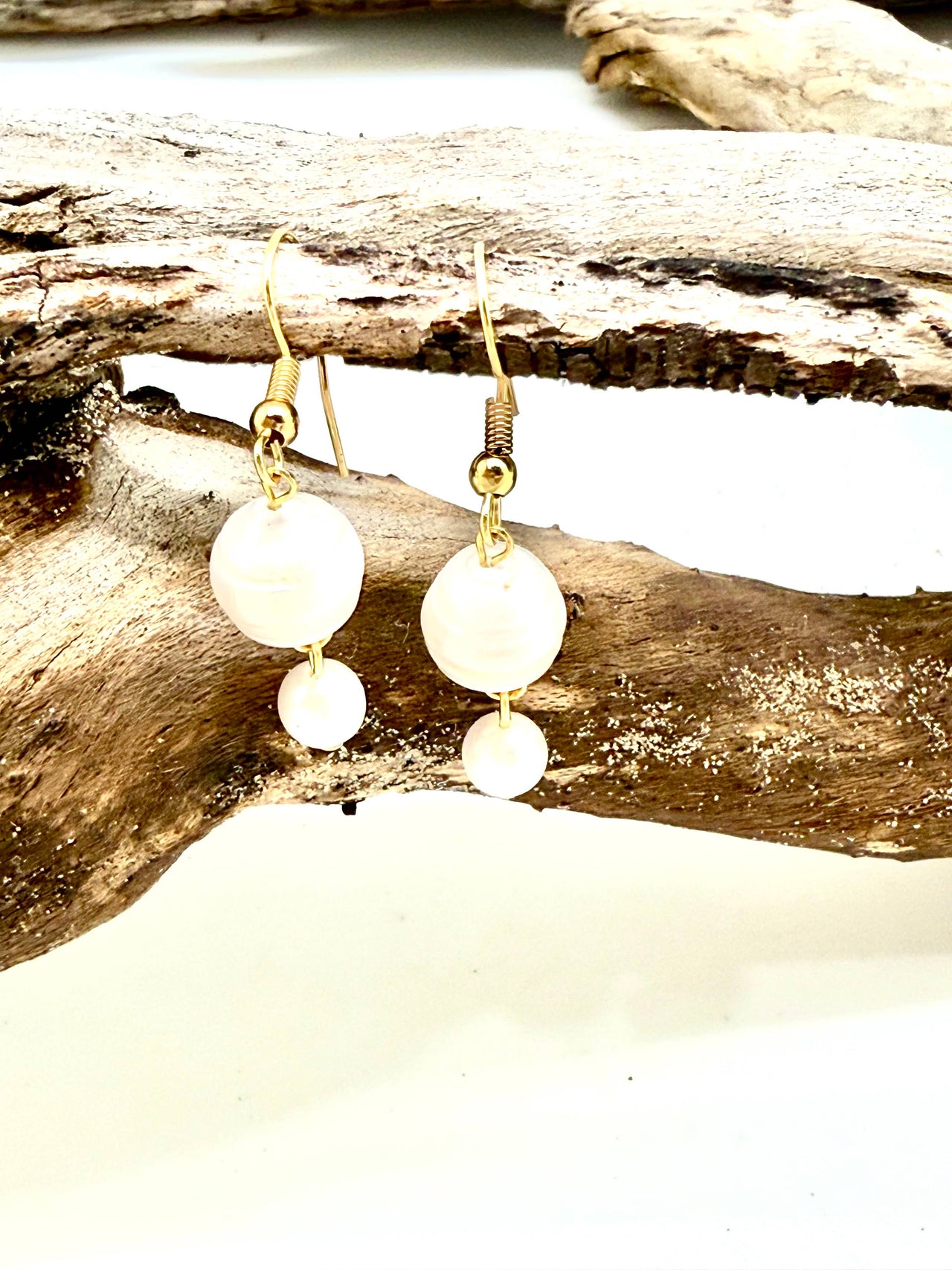 Pearl w/FreshwaterPearl Drop Earring
