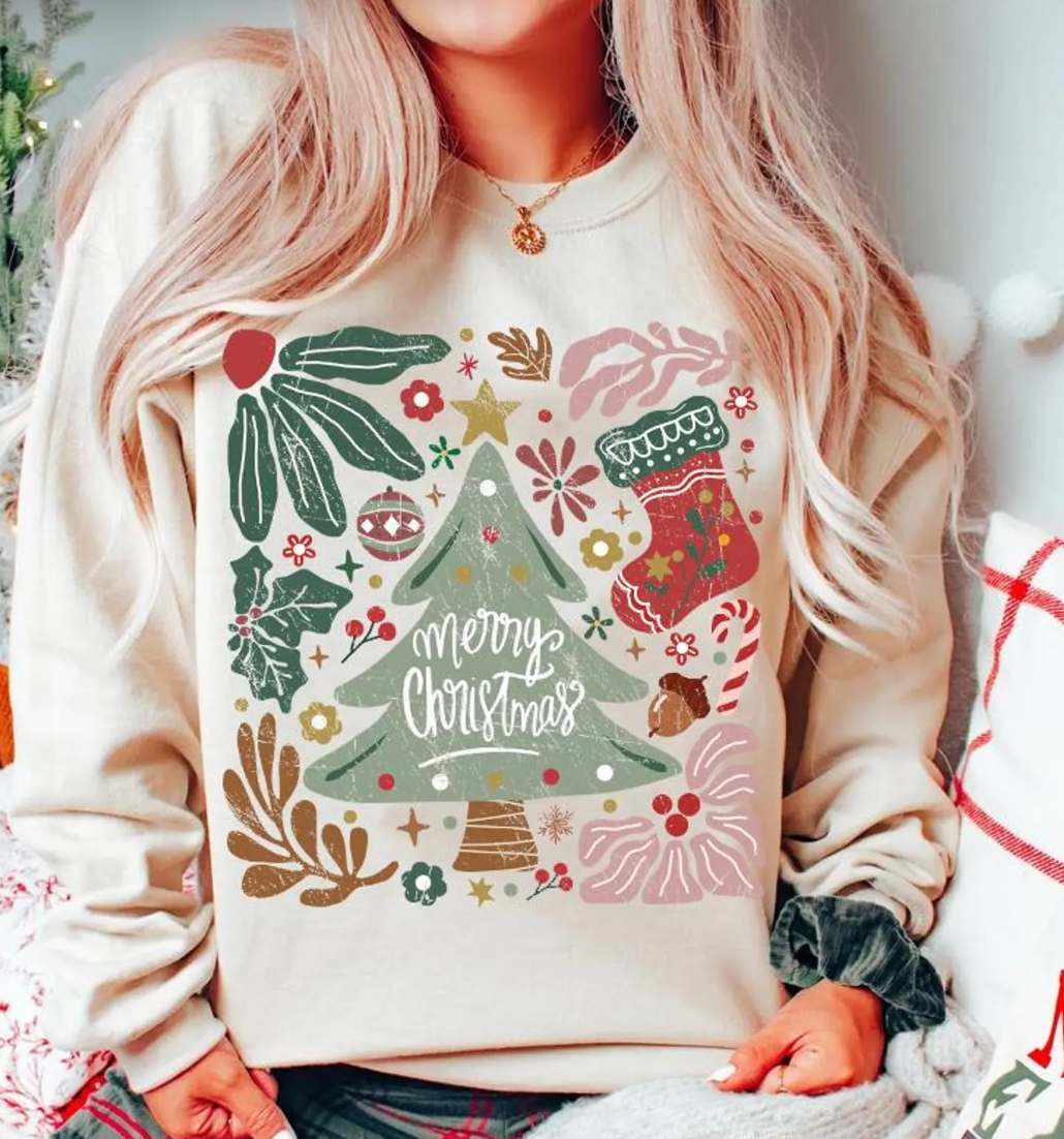 Merry Christmas Distressed T-Shirt