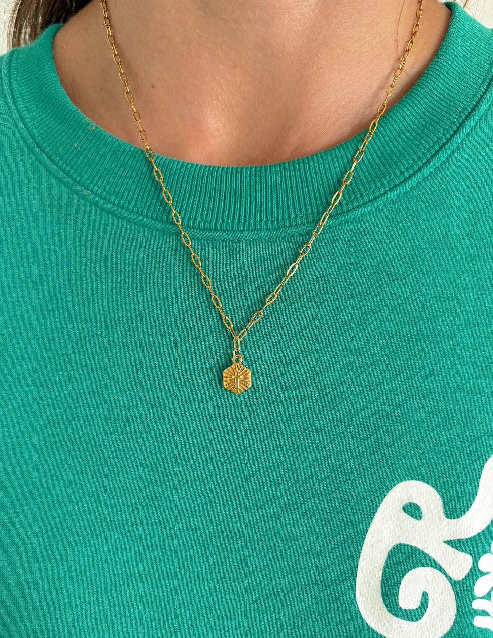 Radiant Cross Necklace