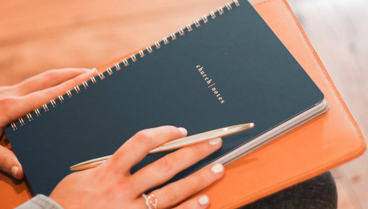 Church Notes Notebook - Navy
