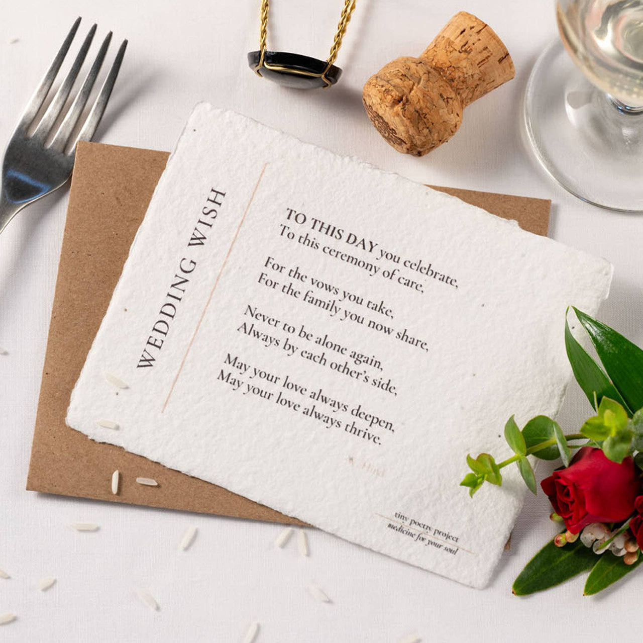 Wedding Wish: Plantable Wildflower Wedding Card