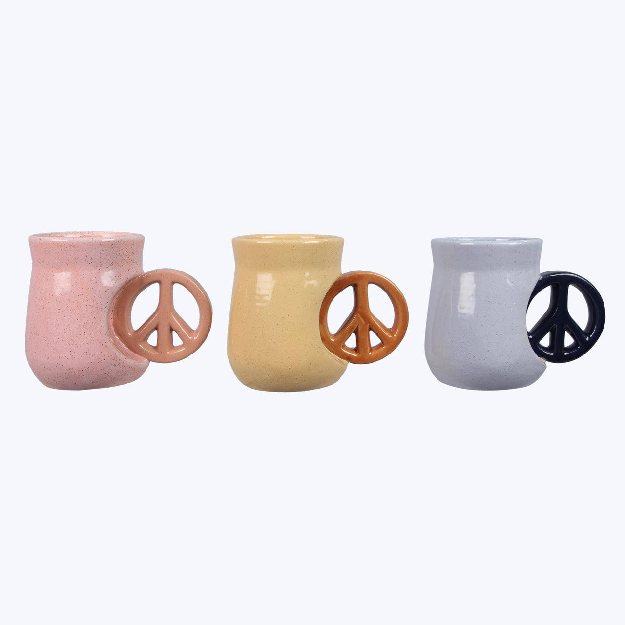 Stoneware Peace Sign Mug