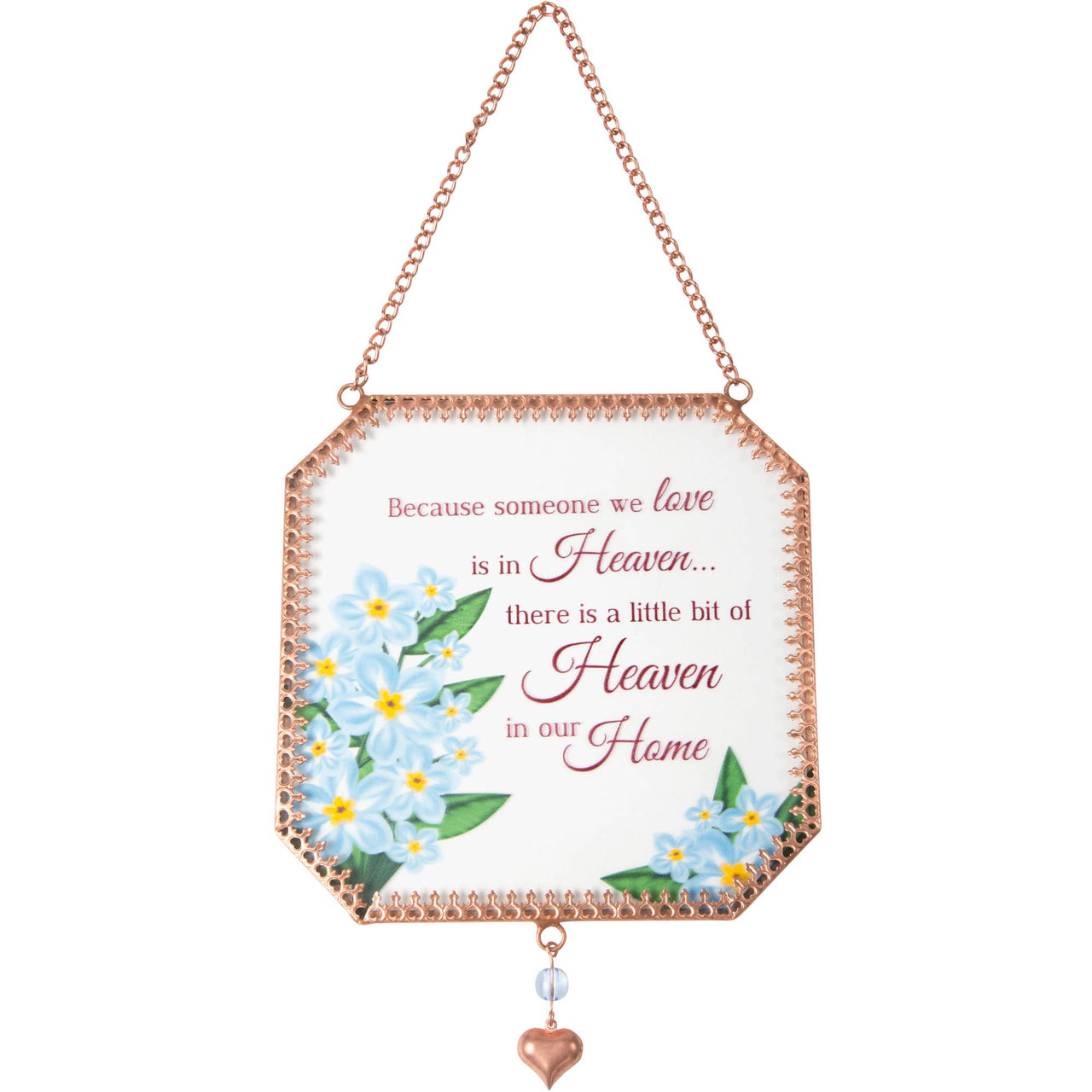 Heaven in our Home - 5" x 5" Glass Suncatcher