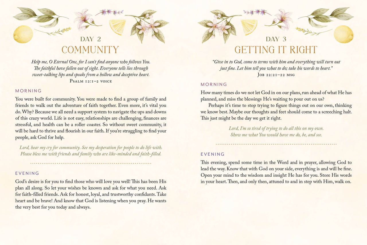 Stress Less, Pray More for Morning and Evening