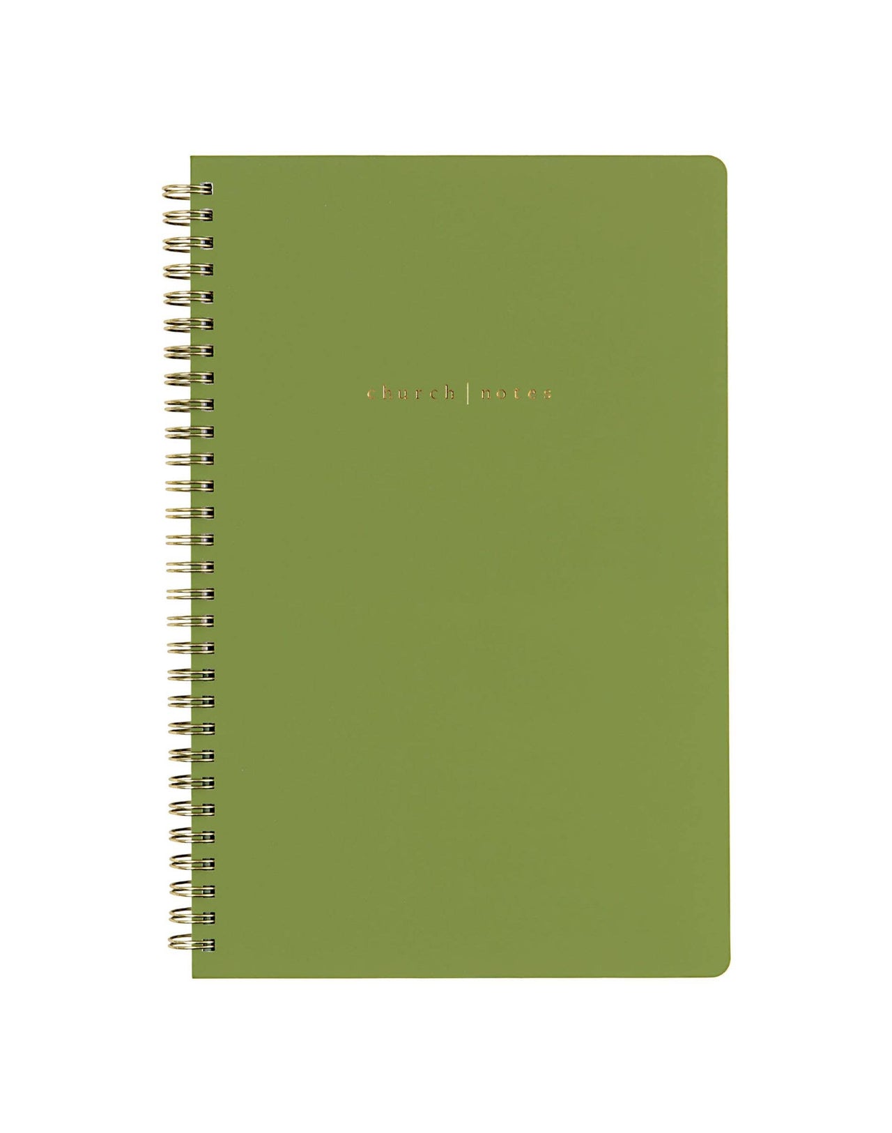 Church Notes Notebook - Olive