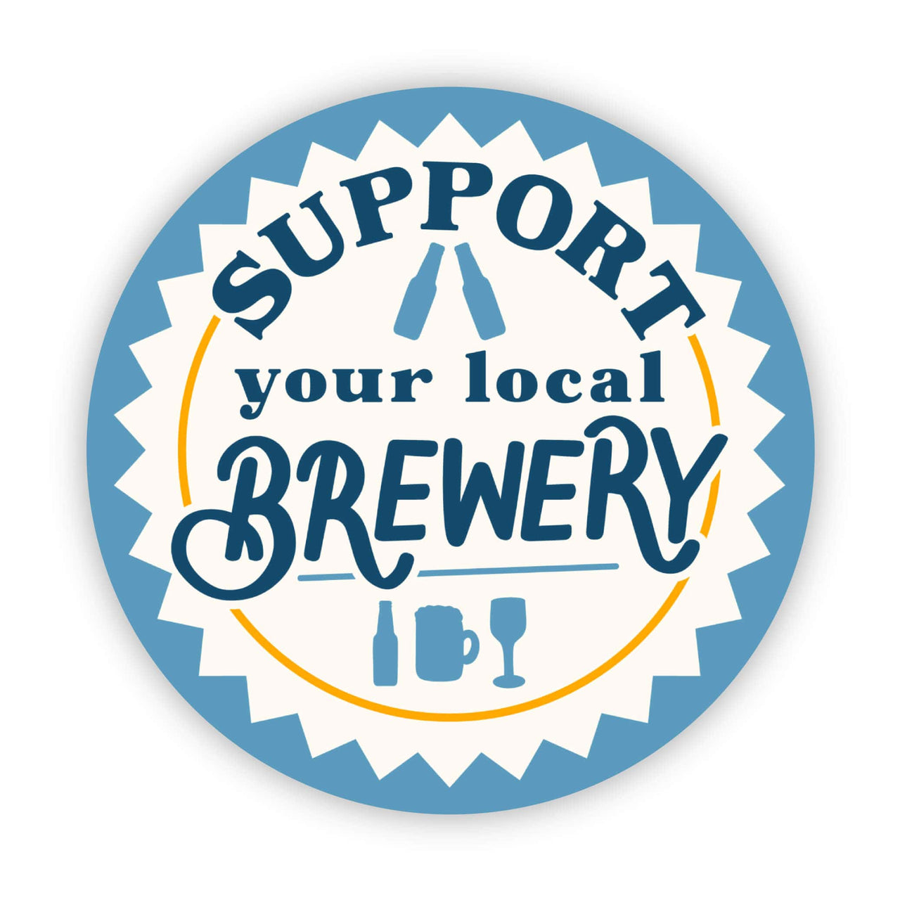 "Support your local brewery" sticker